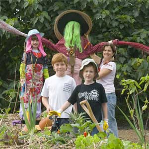 Kids in Garden