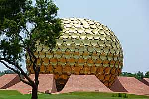 Matrimandir in
                      Auroville India