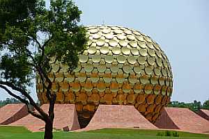 Matrimandir in
                      Auroville India