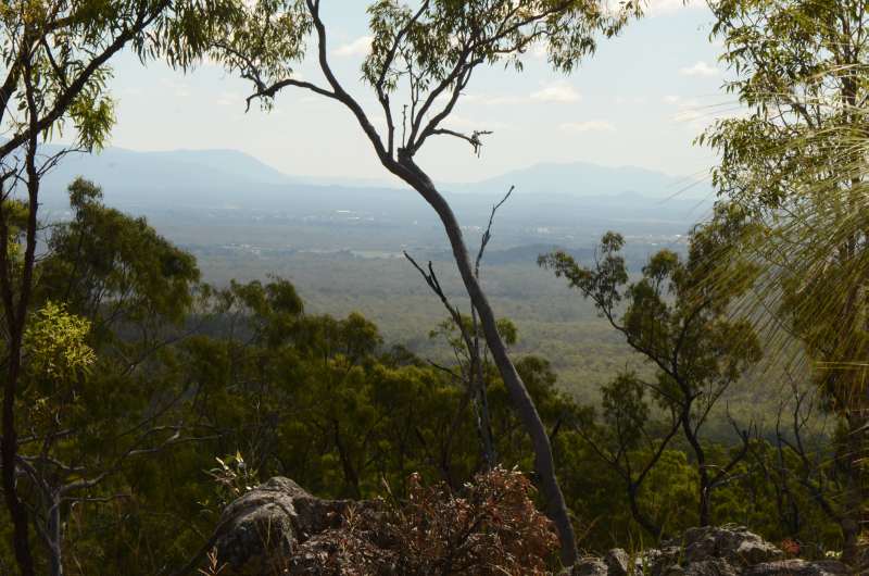 View to the south-west from 750 m elevation