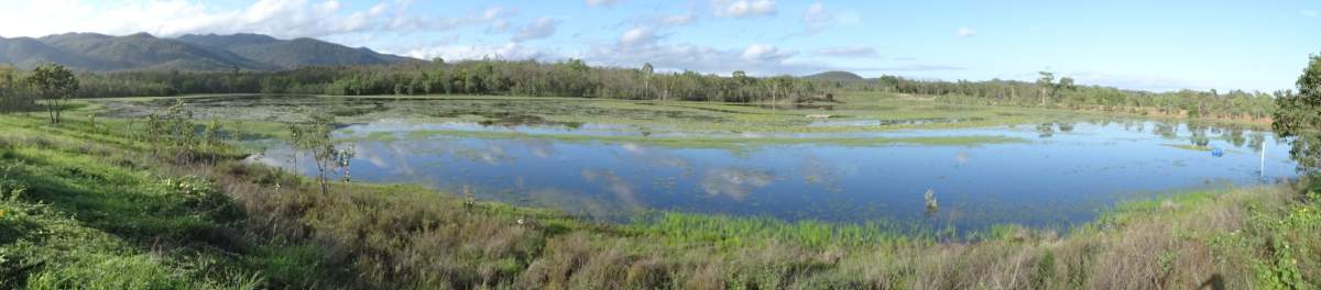 View across full lake