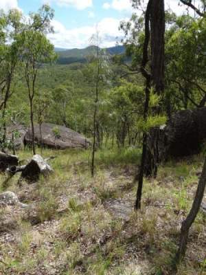 steep descent from cave